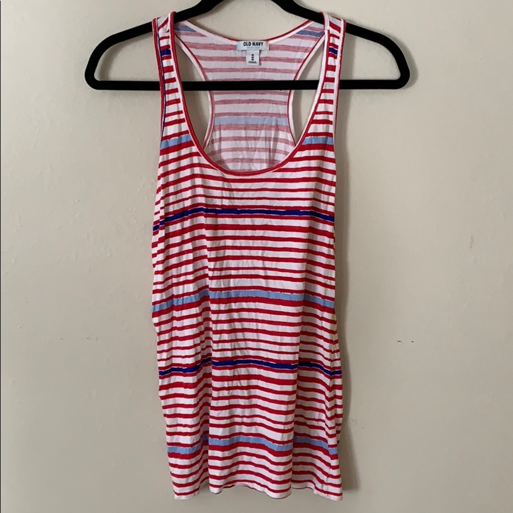 Old navy red white and blue tank
